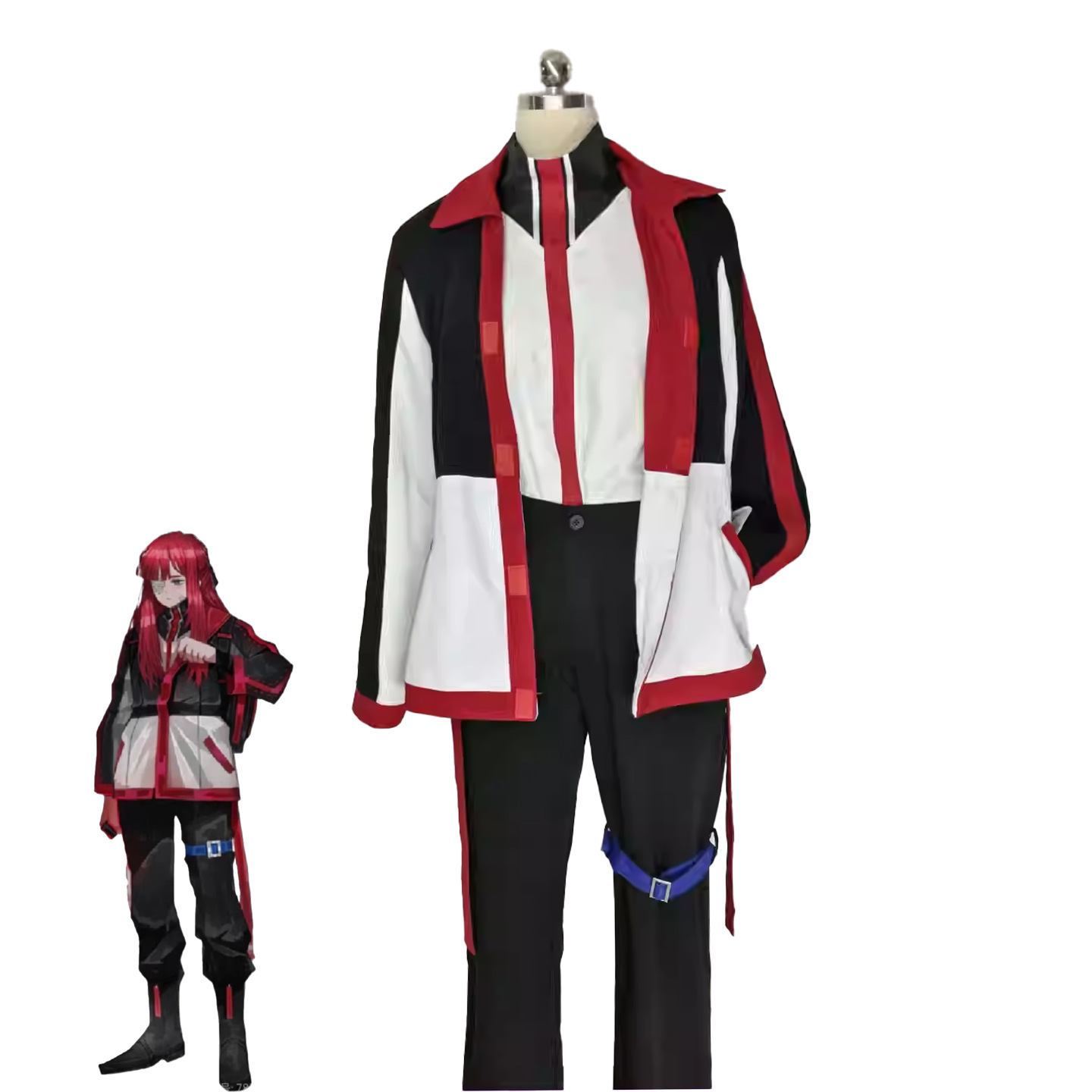 Anime Cosplay Black Girl - Game Limbus Company Yuri Cosplay Costume