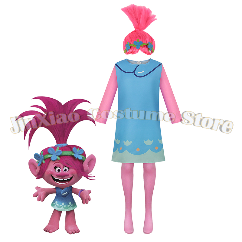 Anime Cosplay Kid - Magical Princess Poppy Costume Fancy Girls