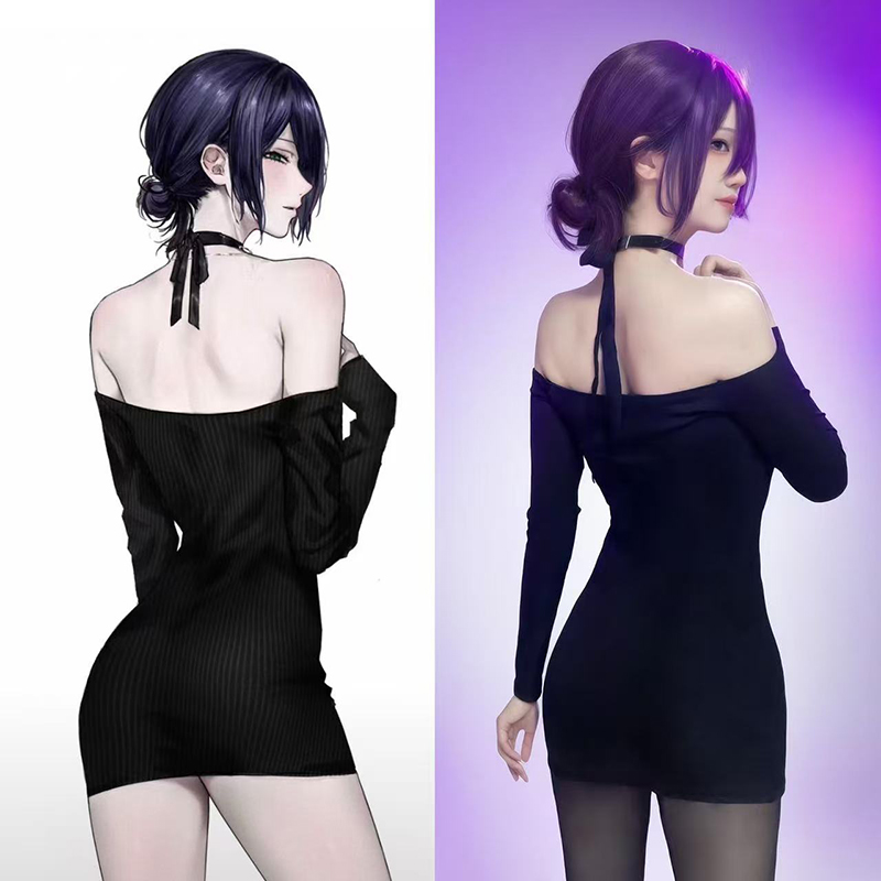 Anime Chainsaw Man Reze Cospla - огляд і ціна Anime Cosplay Black Girl