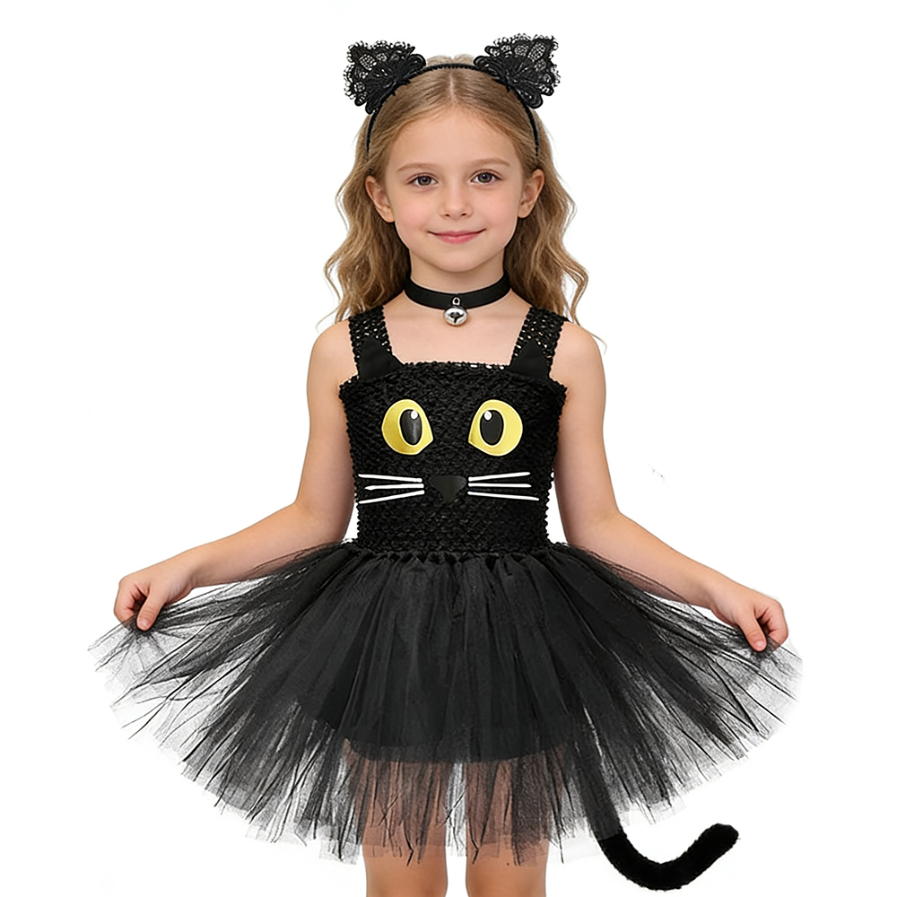 Girls Black Cat Tutu Dress Chi - огляд і ціна Anime Cosplay Black Girl