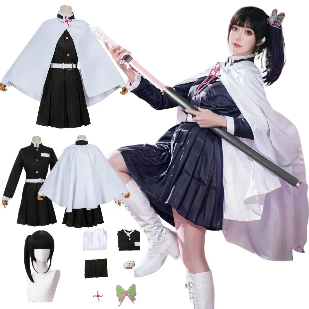 Halloween Tsuyuri Kanao Cospla - огляд і ціна Demon Slayer Haori