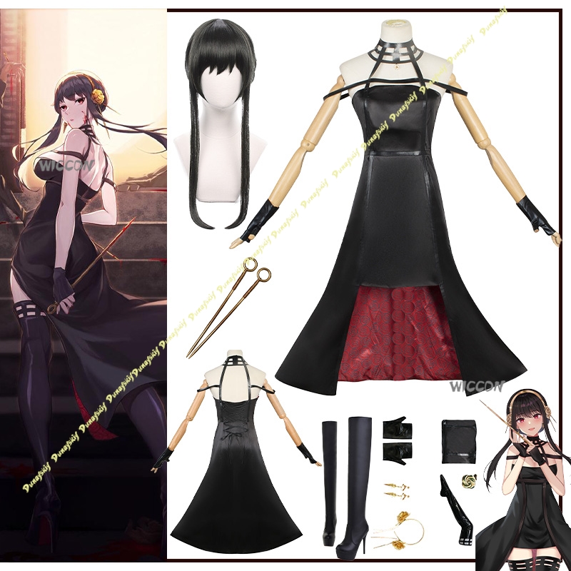 Anime Suit Yor Forger Cosplay  - огляд і ціна Anime Cosplay Black Girl