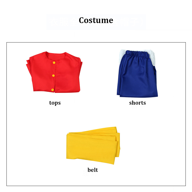 Luffy Cosplay Costume Hat Wig  - огляд і ціна Anime Cosplay Kid
