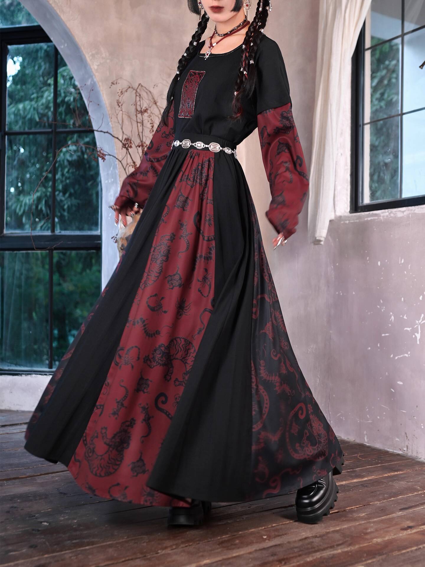 New Improve Guofeng Long Skirt - огляд і ціна Anime Cosplay Red