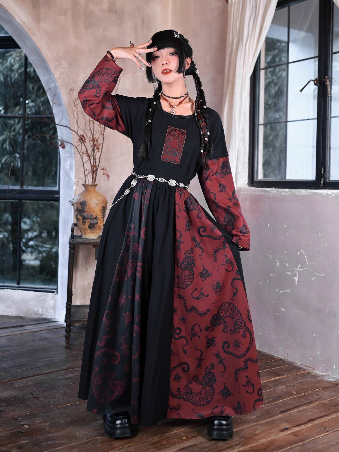 New Improve Guofeng Long Skirt - огляд і ціна Anime Cosplay Red